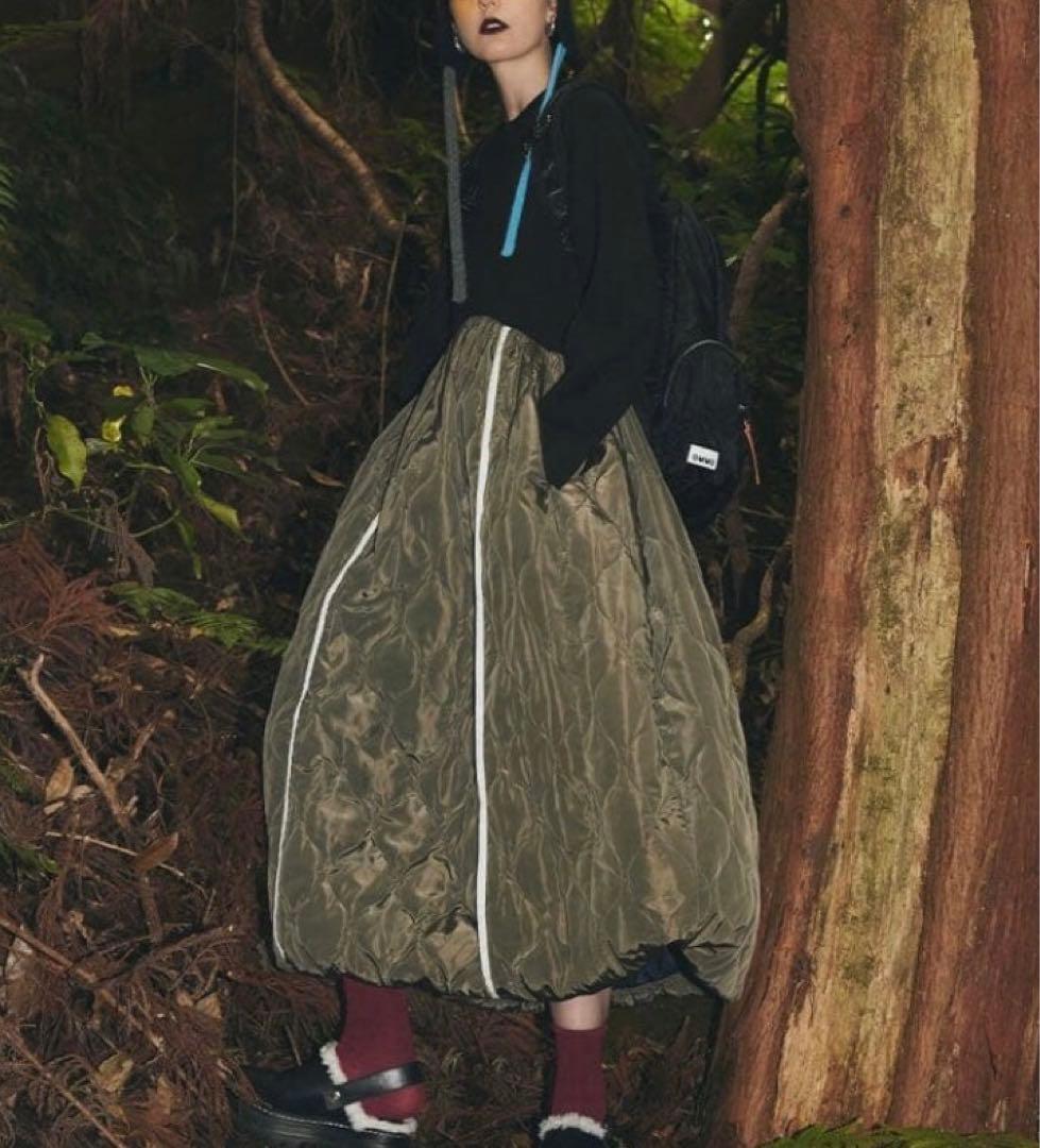 ワンピース OMMO SWEAT DOCKING QUILTING OP