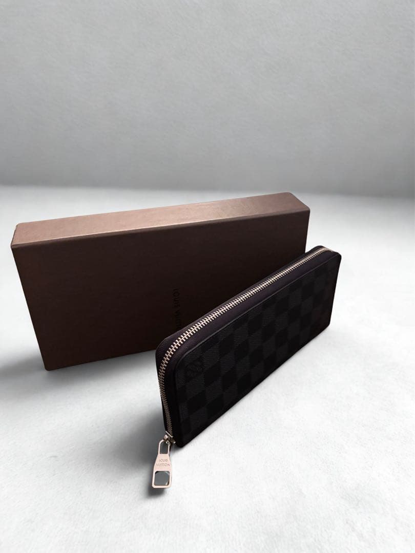 【箱付き】ルイヴィトン ダミエ グラフィット ジッピーヴェルティカル メンズ