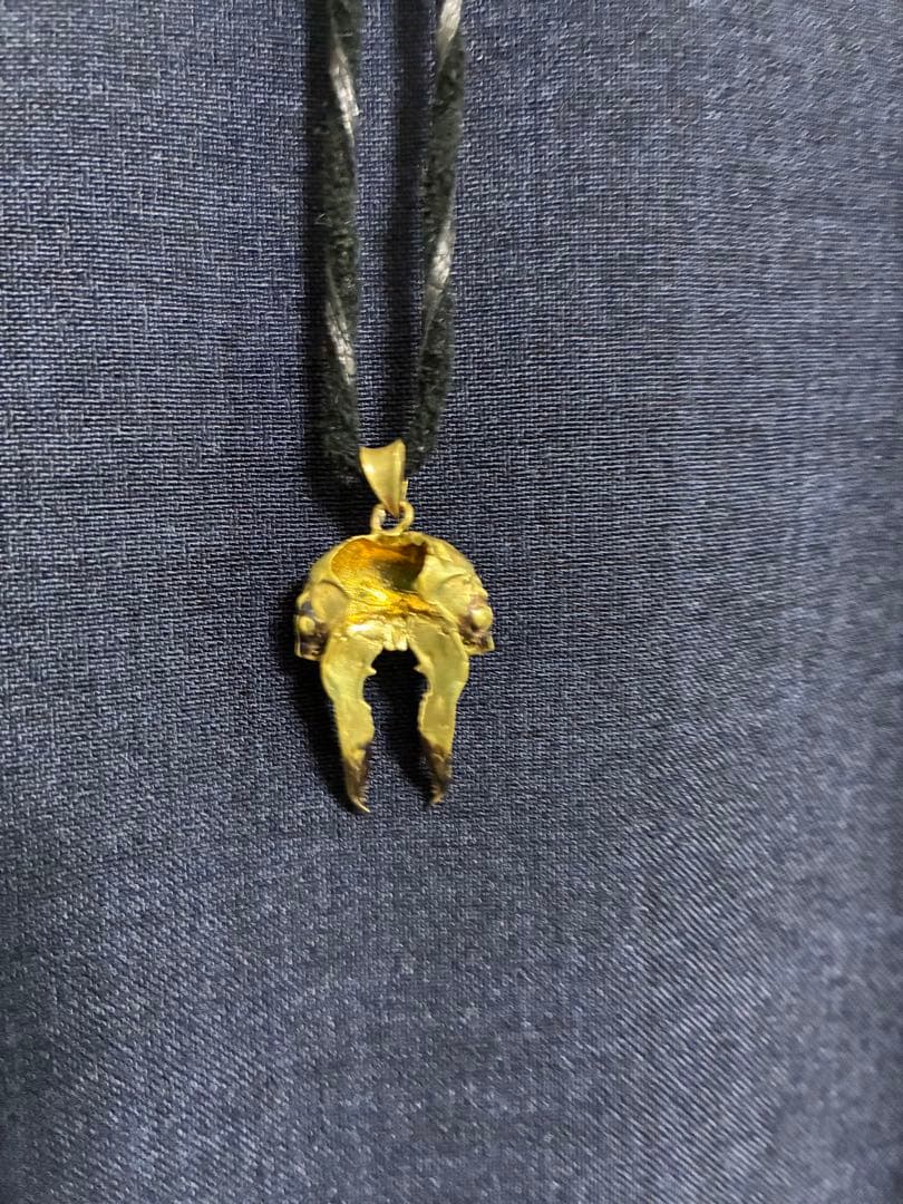 オウゴンオニクワガタ　ネックレス