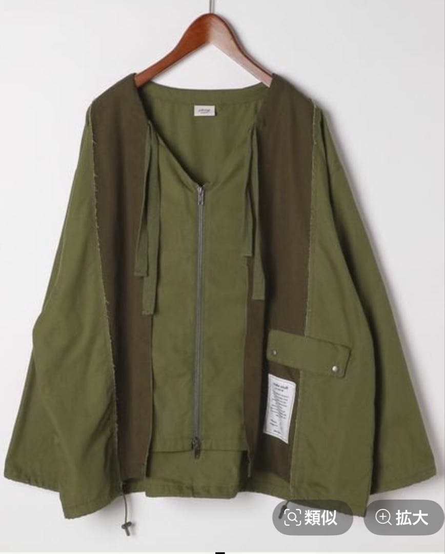 ニコアンド[be with M] Misayoミリリメイクジャケット　カーキ