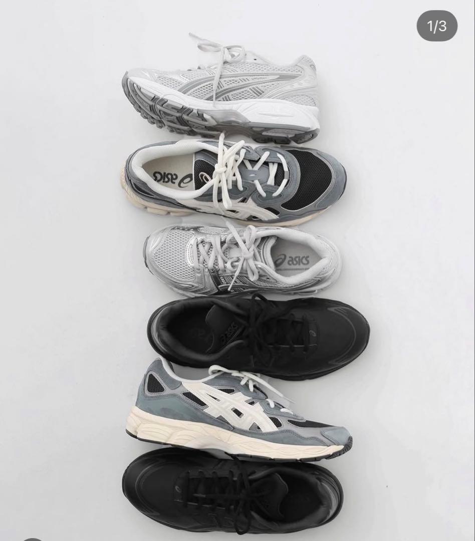 ASICS GEL-NYC アシックス　グレー　ホワイト　25cm