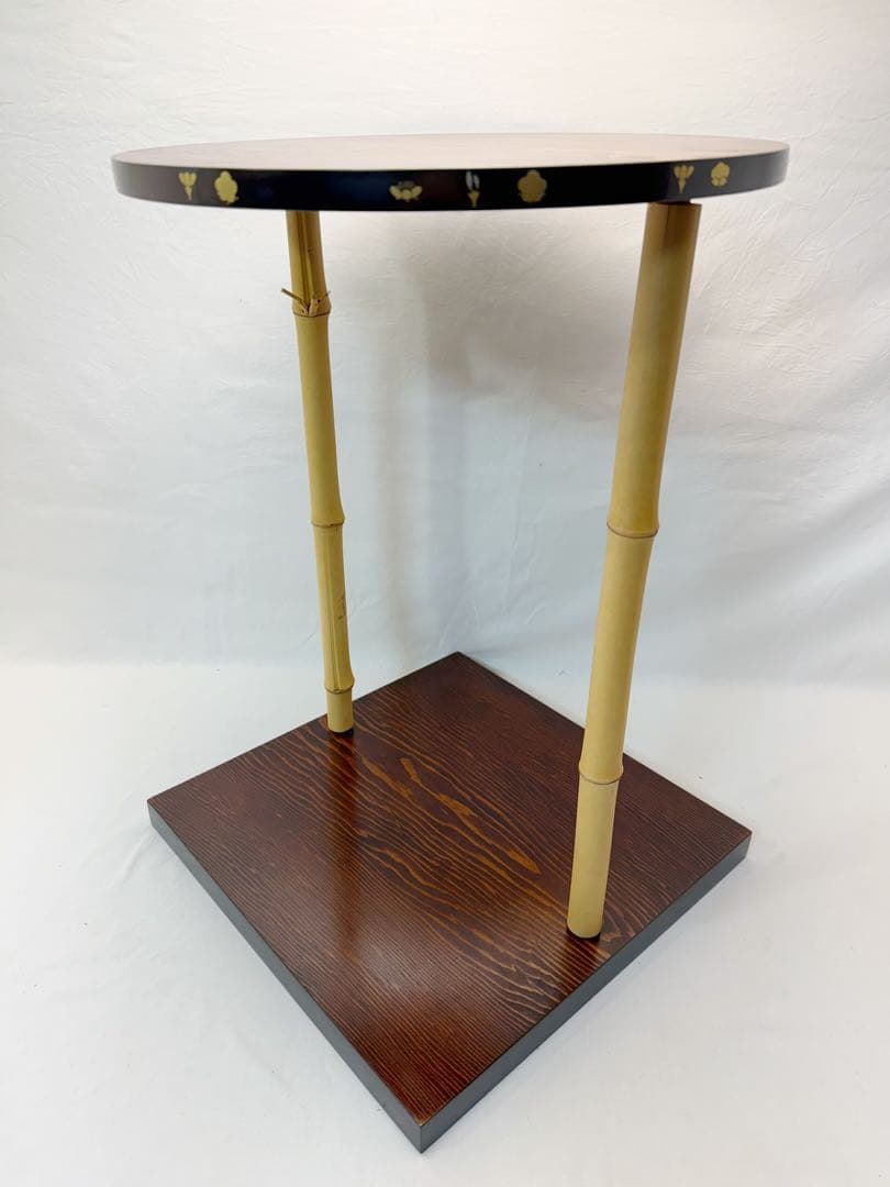 未使用 茶道具 三友棚 三千家好み 蒔絵 組み立式 タナピタット付 元箱