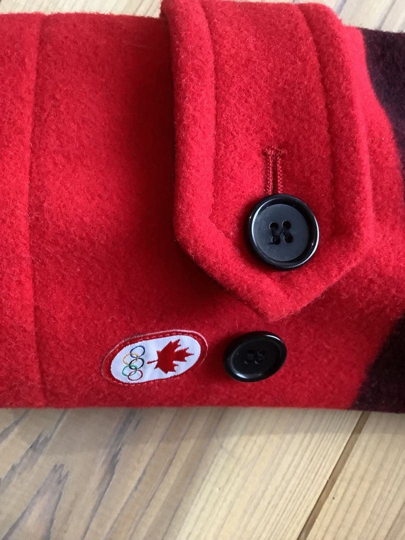 ダッフルコートカナダ公式オリンピックユニフォーム　赤レディースMサイズ
