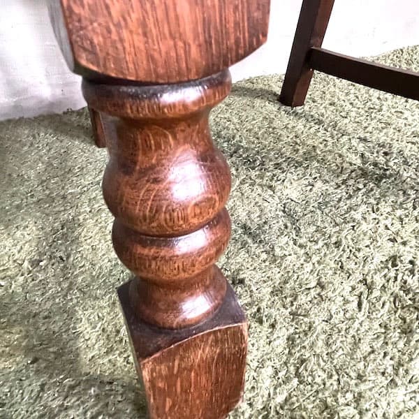 アンティーク家具　ダイニングチェア　ブラックレザー　ビンテージ家具　食堂椅子