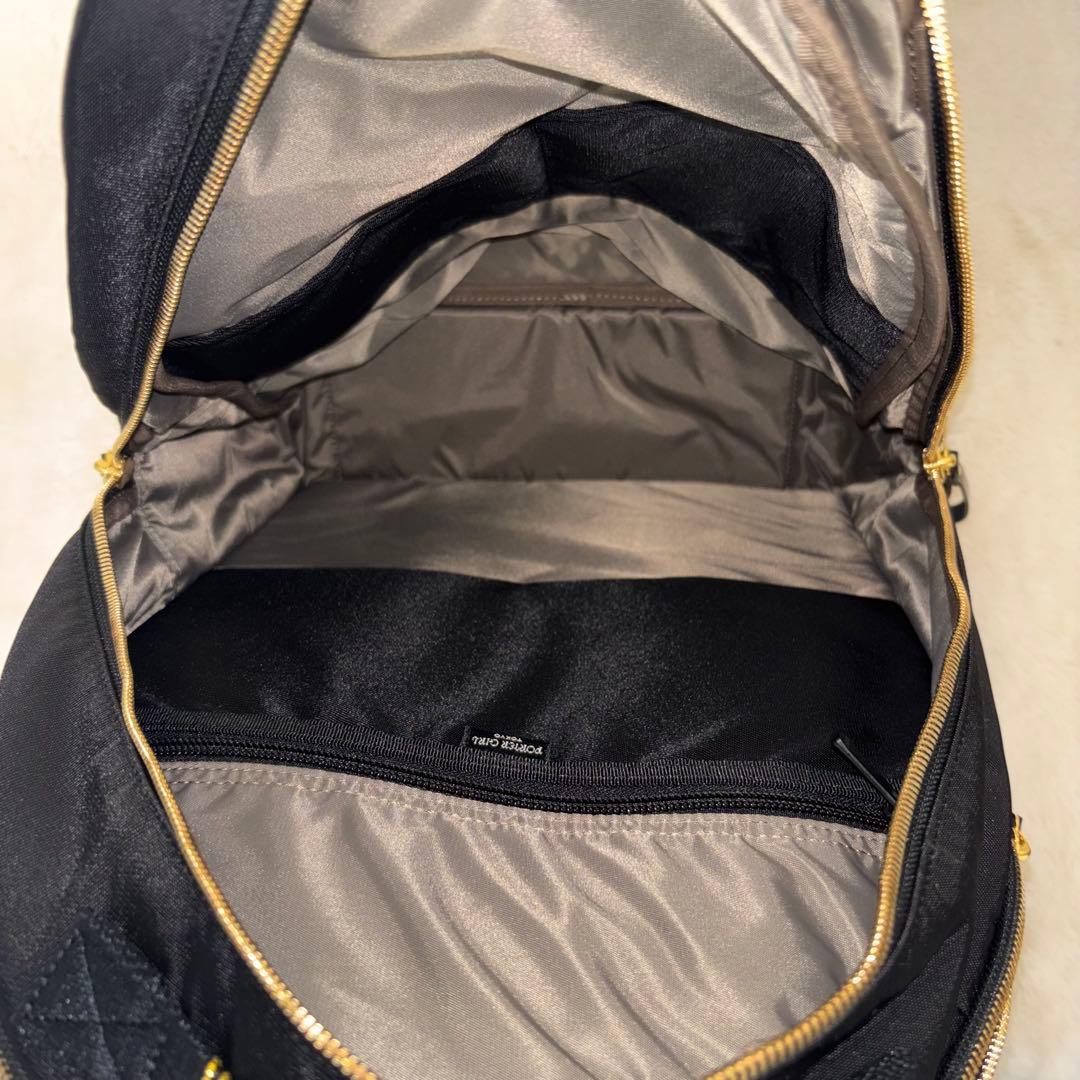 ポーター ガール シア リュック デイパック 黒 ナイロン 2層 多機能 大容量