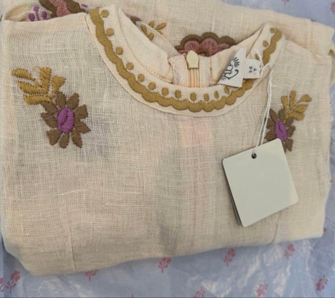 Apolina Mya Dress Milk ワンピース 3-5y