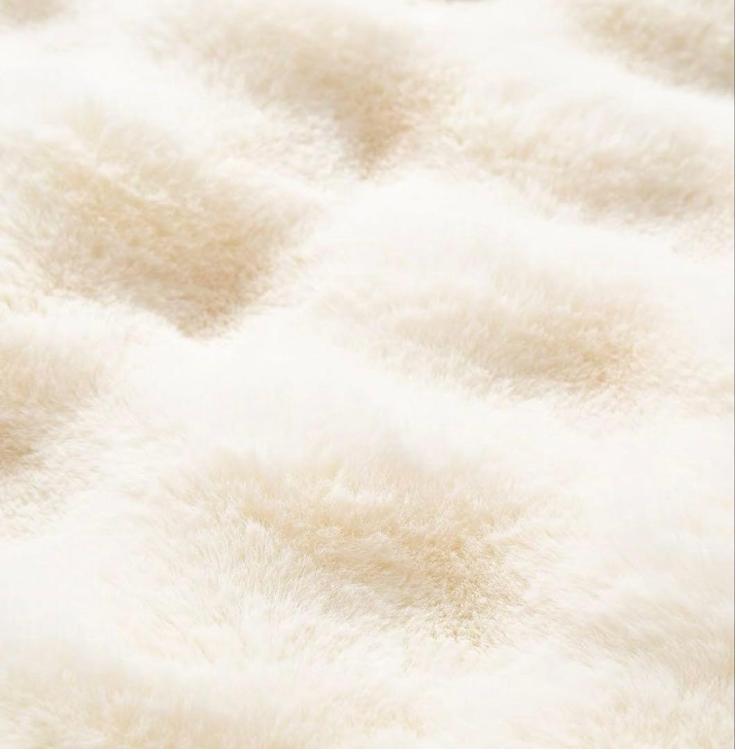 WARMY ポコモコファー 掛け布団カバー セミダブル ホワイト