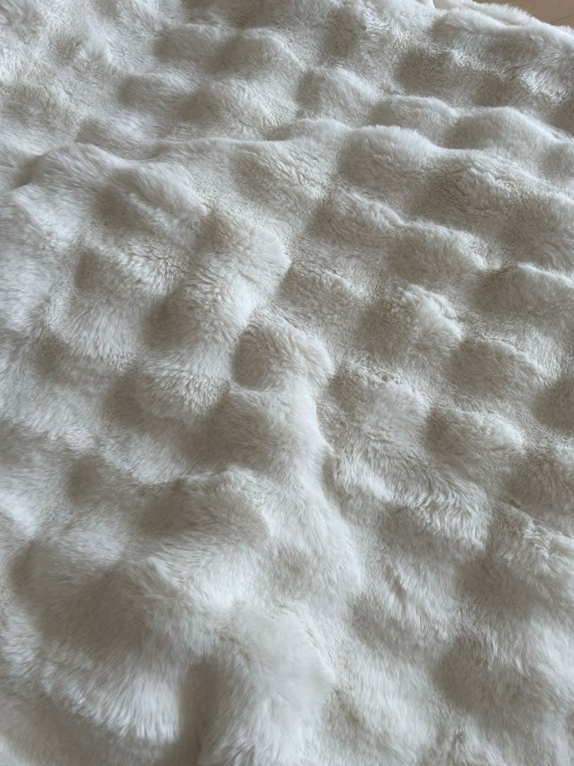 WARMY ポコモコファー 掛け布団カバー セミダブル ホワイト