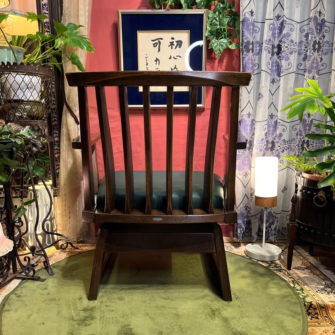 L２　飛騨　IBATA ヴィンテージ ローチェア　和風　チェア　肘付き