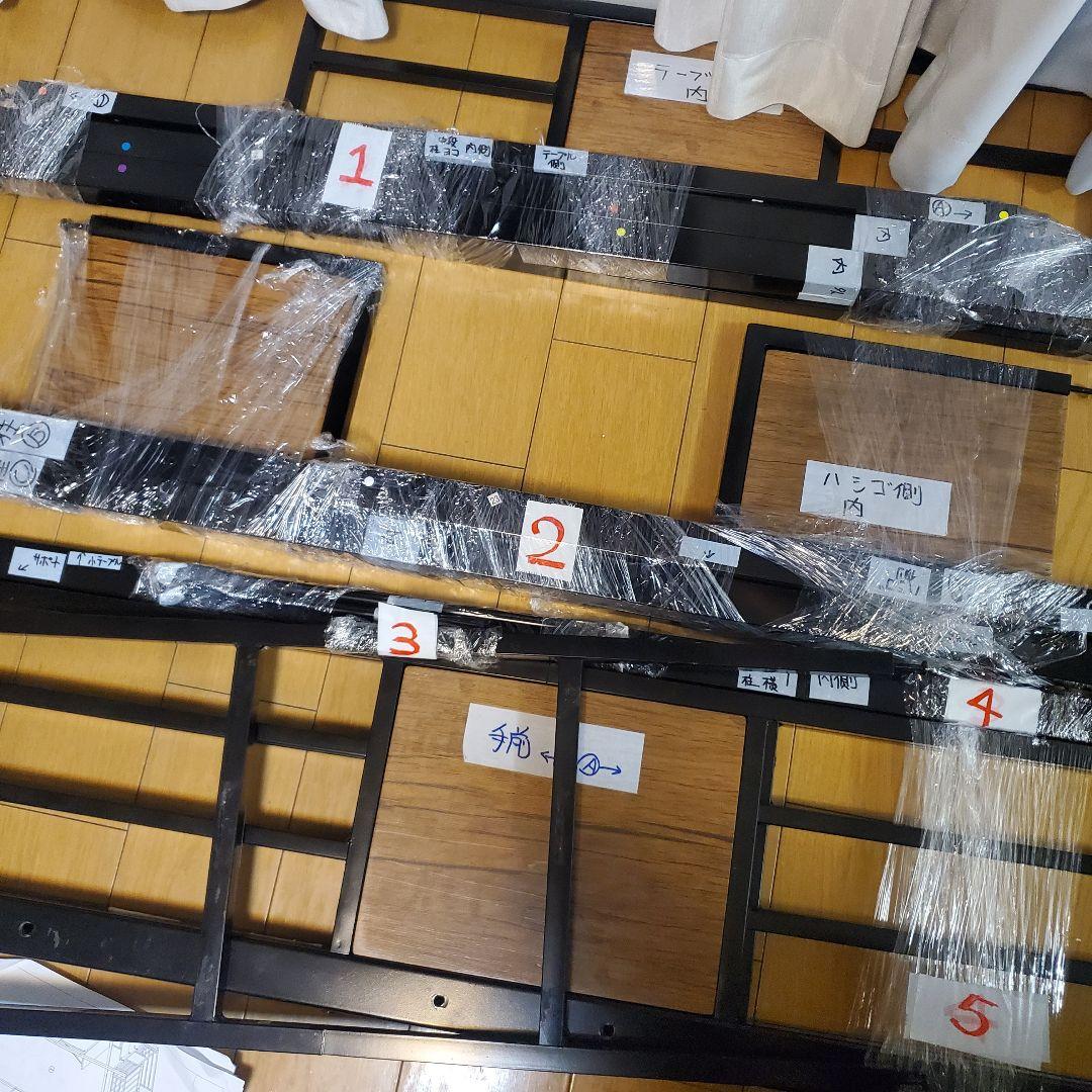 Chic ZONE ロフトベッド シングル パイプベッド デスク付き