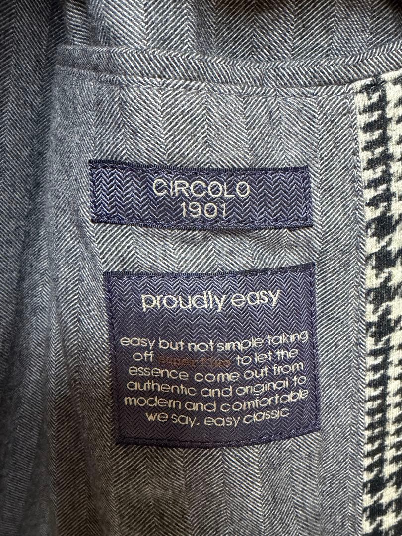 Circolo 1901 グレンチェック トレンチコート 46