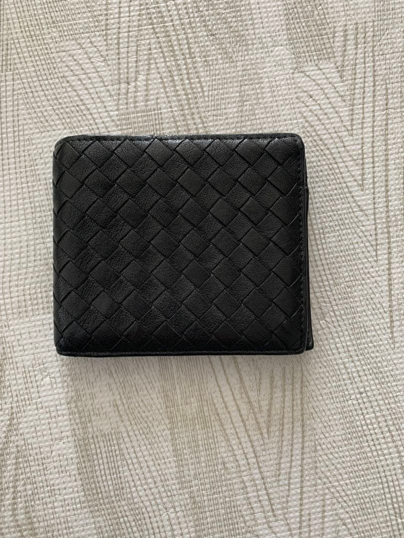BOTTEGA ボッテガ　黒　二つ折り財布