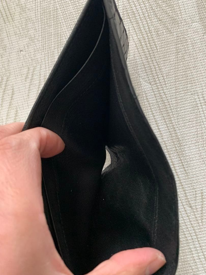 BOTTEGA ボッテガ　黒　二つ折り財布