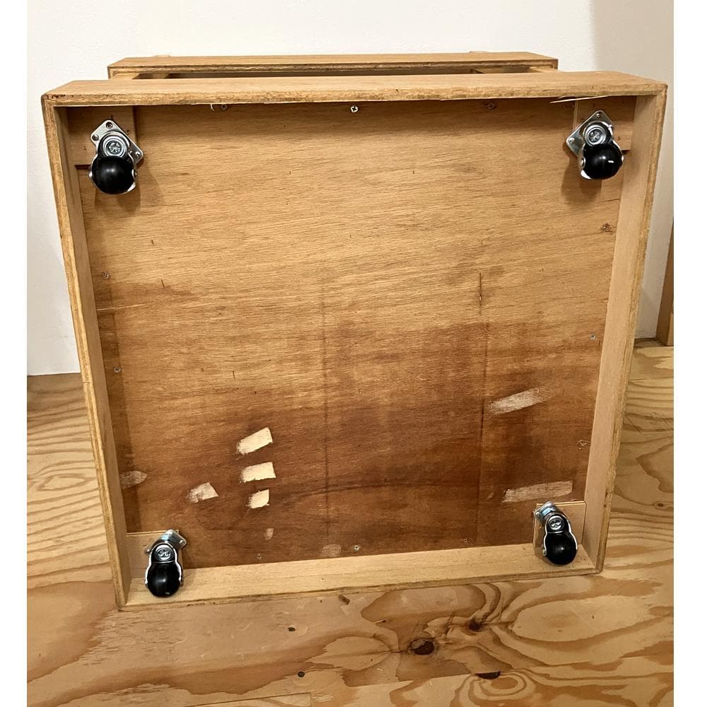 #2905　耐荷重　木枠　キャスター付き　大型　木製フレーム　倉庫荷物入れ