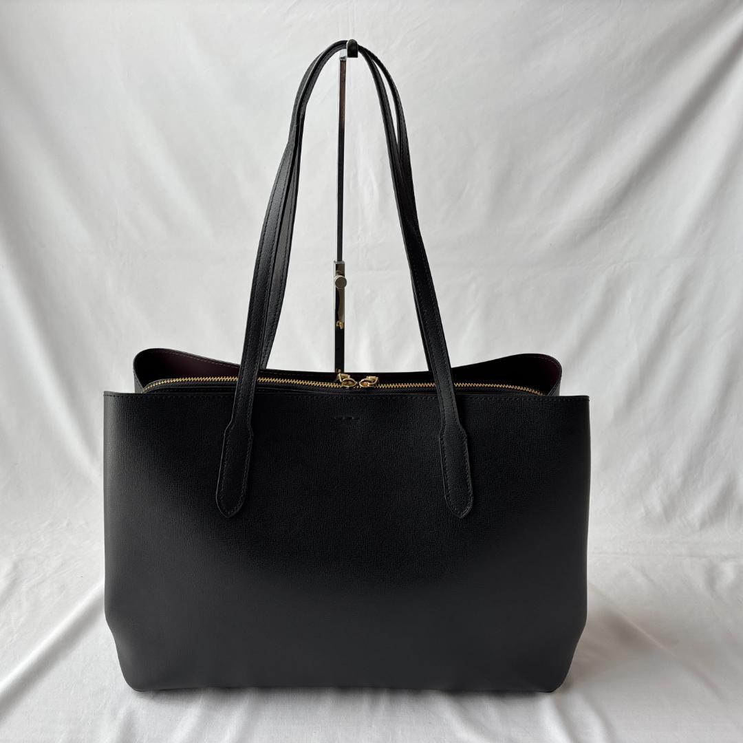 極美品 コーチ アベニュー レザー トートバッグ 肩掛け ブラック F79988