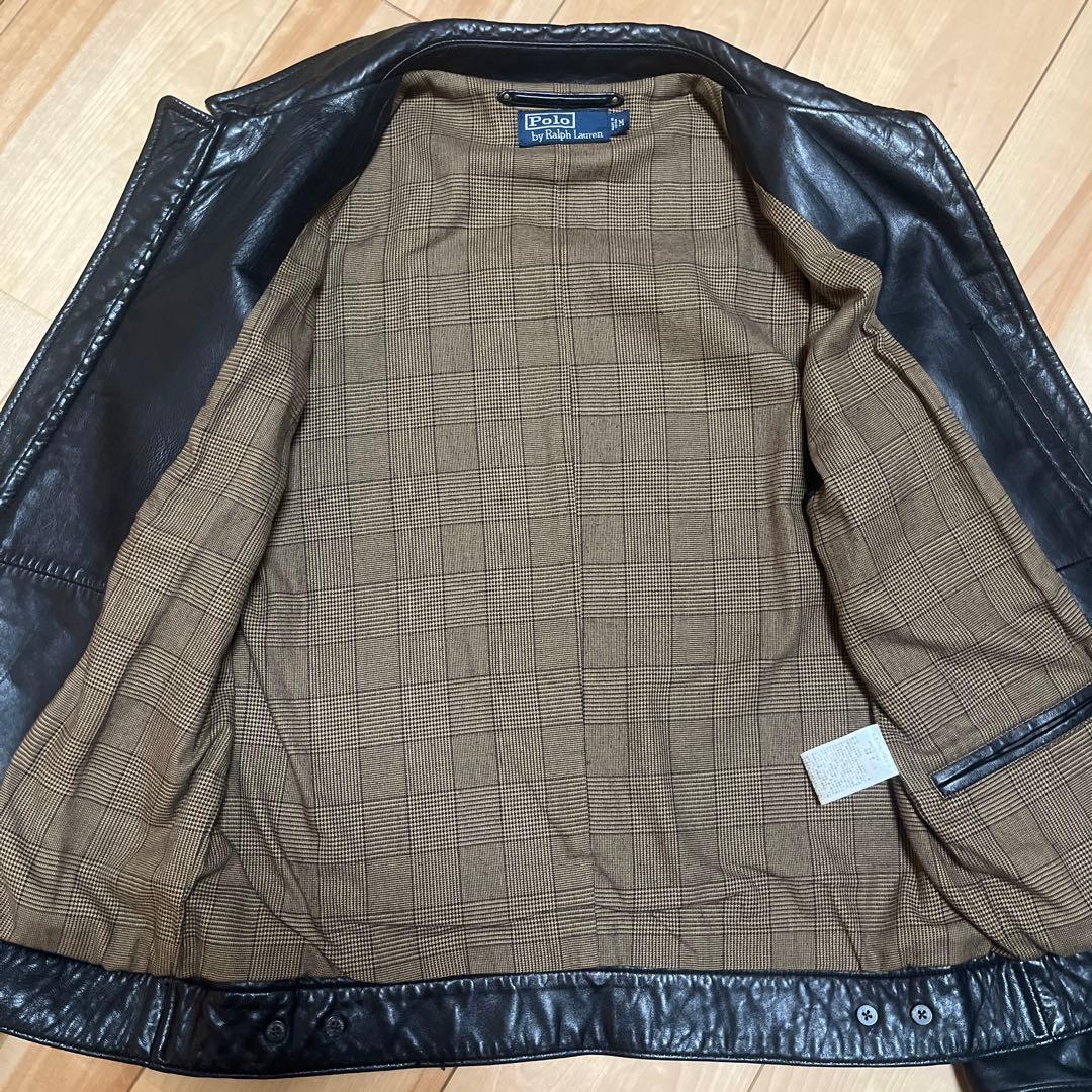 【Ralph Lauren】美品 LAMBSKIN LEATHER JACKET