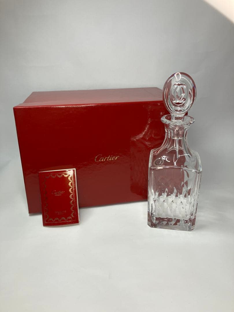 カルティエ Cartier デキャンタ クリスタル ガラス 未使用 保管品