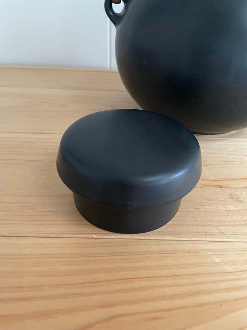 ARABIAアラビアGA-1ポット大　ヴィンテージ黒