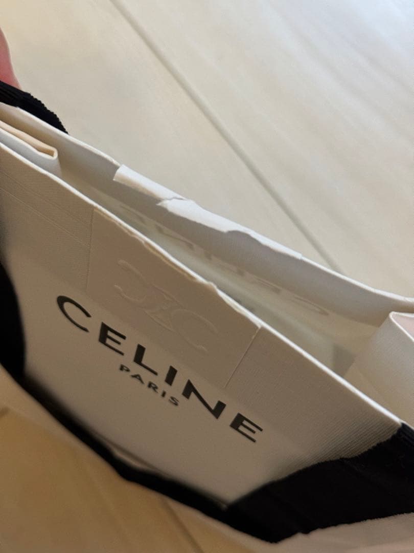 CELINE レイユール シュシュ　ロゴ入り　セリーヌ　ヘアゴム