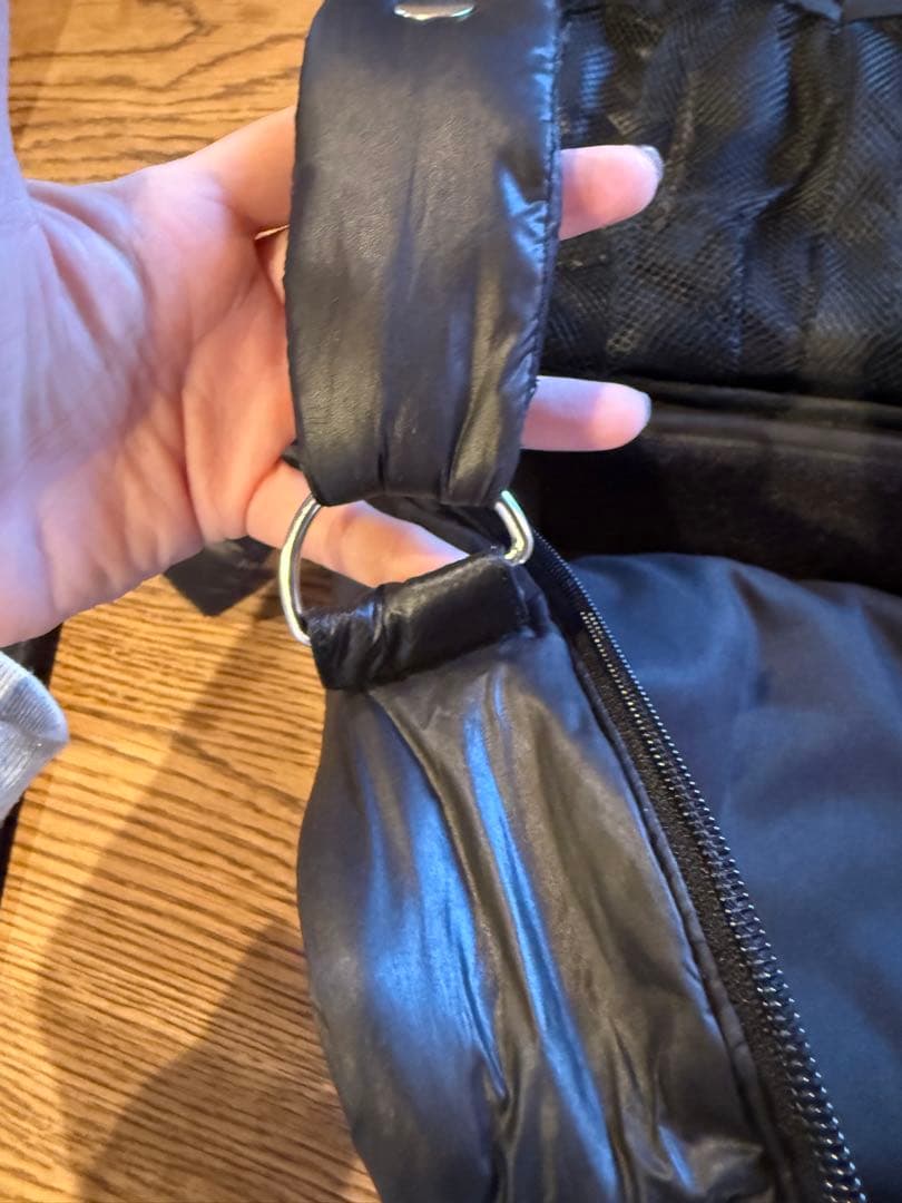 美品　calin カラン　キルティング　マザーズバッグ　マジックテープ