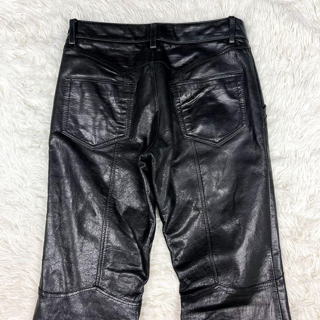 超希少 美品トルネードマート 十字架デザイン レザーパンツ フレア アーカイブ