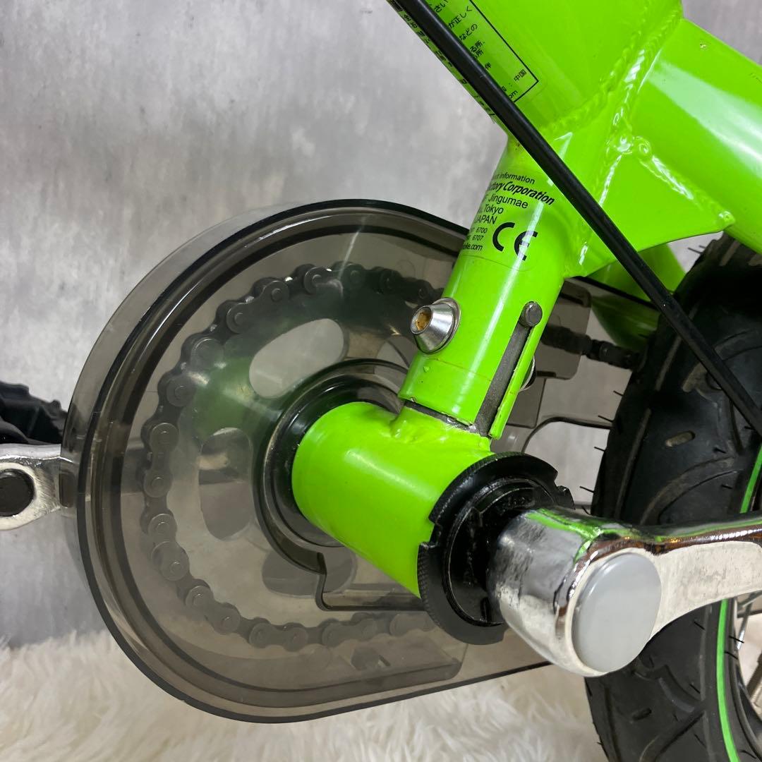 【極美品】へんしんバイク　12インチ　グリーン　緑　付属品多数