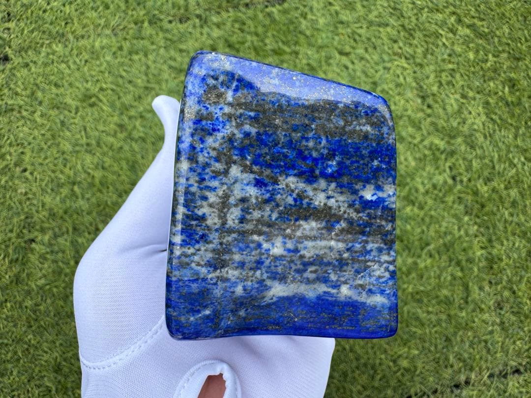 大型 ラピスラズリ 高品質 原石 磨き石 アフガニスタン産 鑑賞石 天然石