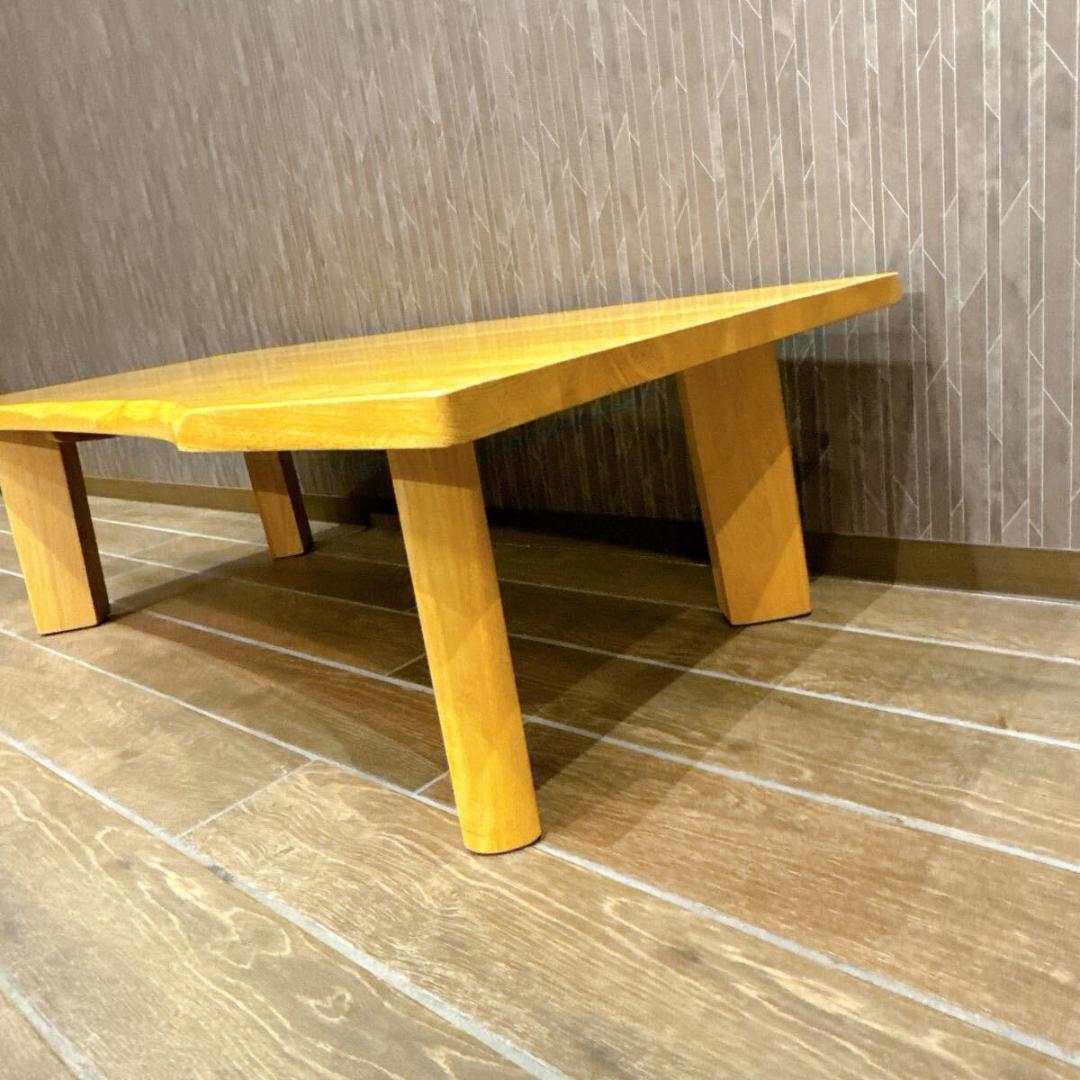 飛騨家具 イバタインテリア 天然木 ダイニングテーブル 無垢材 特注脚付 美品