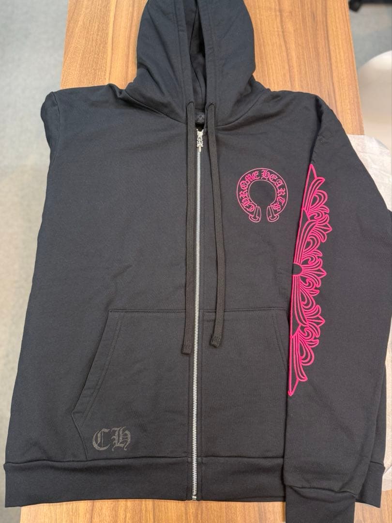 【専用】新品Chrome Hearts 新作　BK/PINK ZIPPARKER