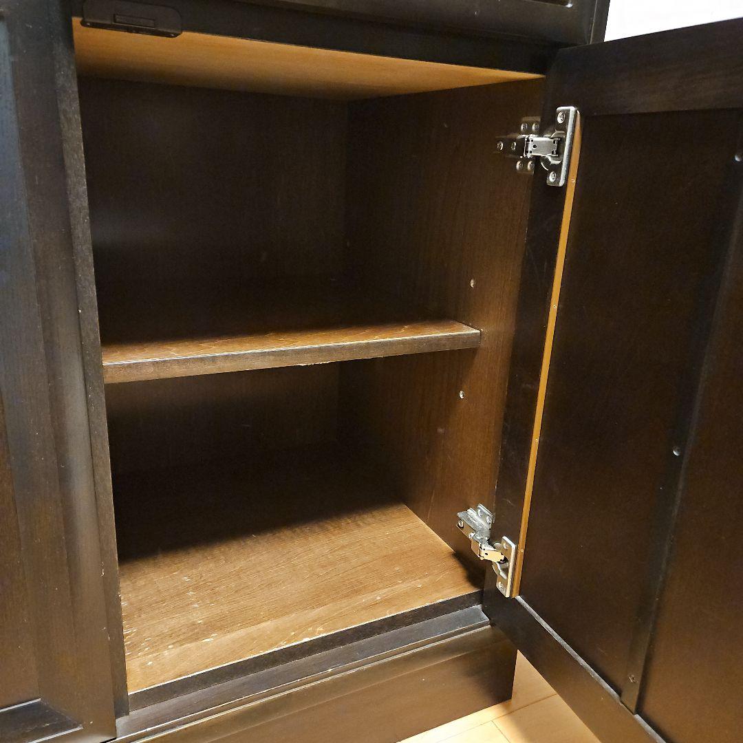 カリモク 食器棚 3枚扉