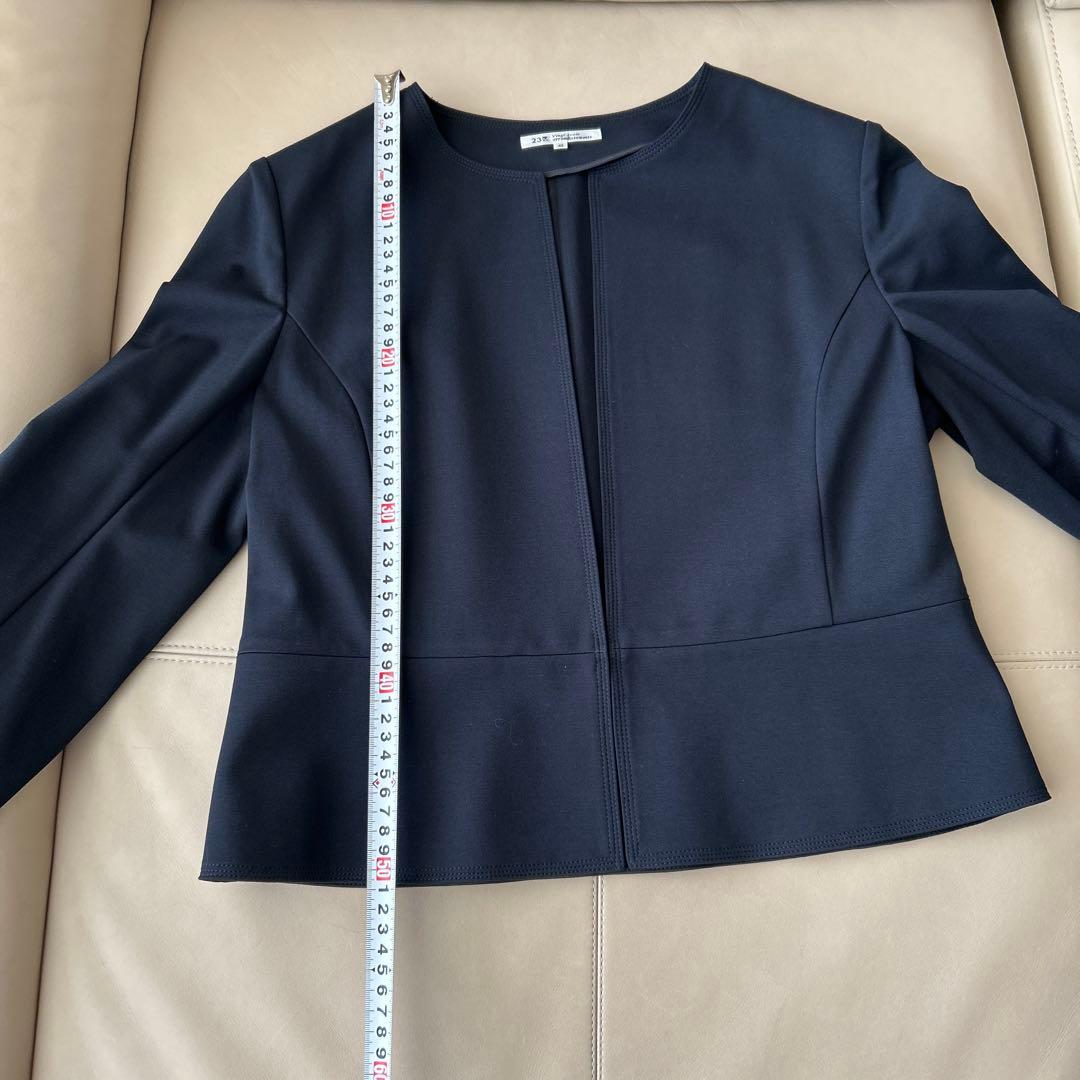 23区 セレモニー　ワンピース＆ジャケット　紺40 卒業式　入学式　面接に