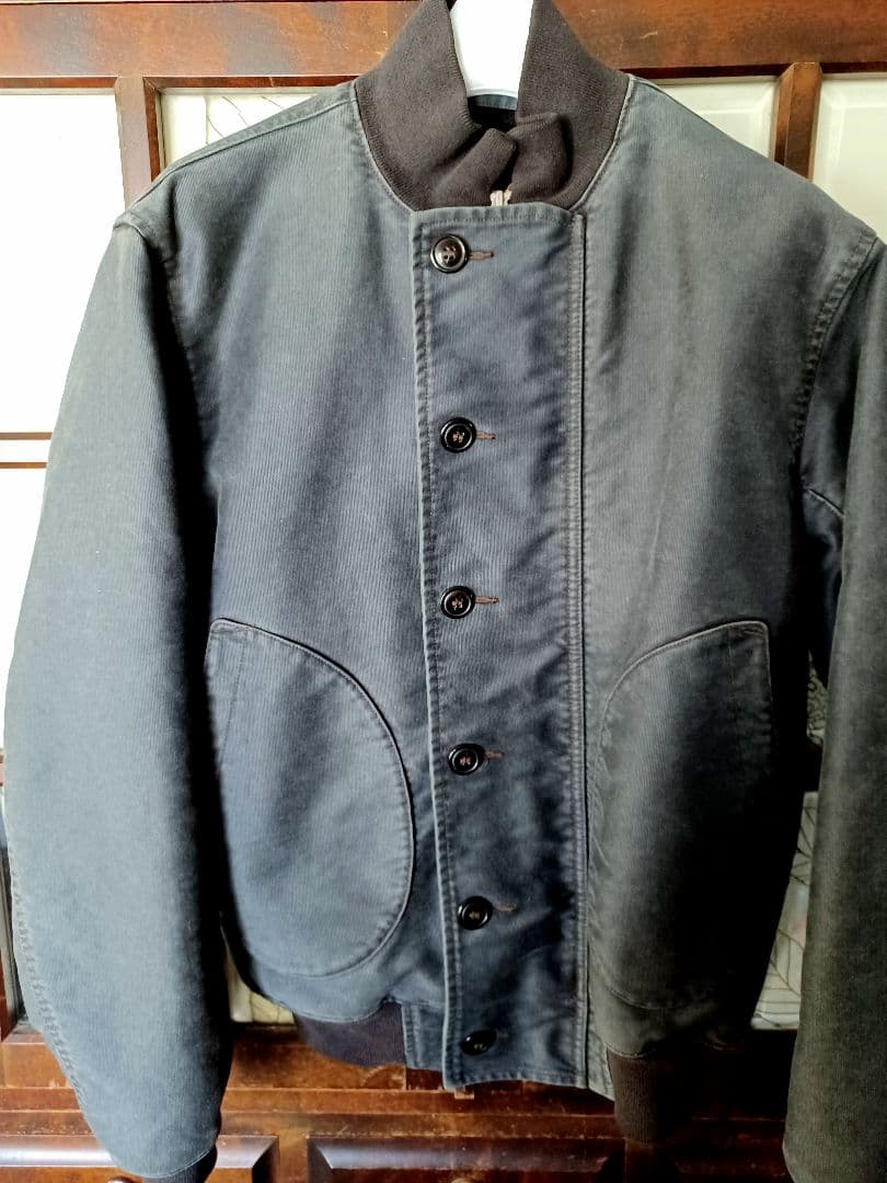 希少 RRL・ダブルアールエル デッキジャケット　濃紺　極暖　ダブルネーム