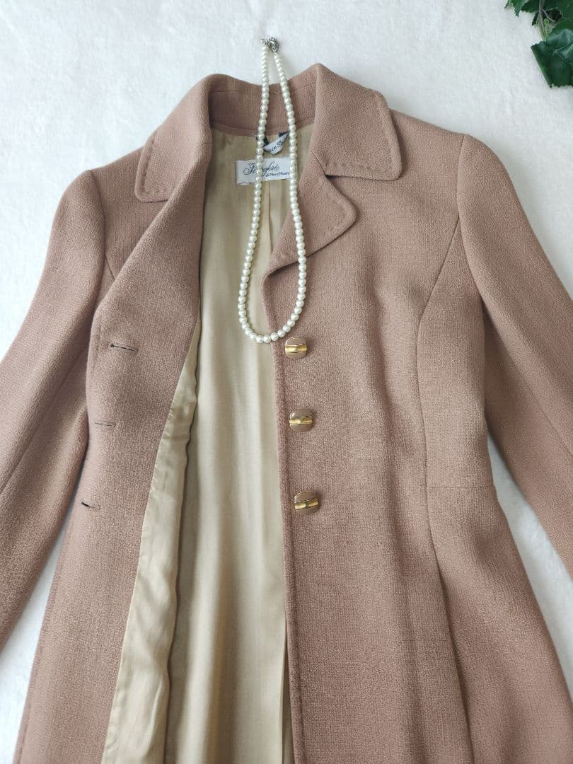MaxMara Pianoforte *若干訳有り 美品チェスターコートベージュ