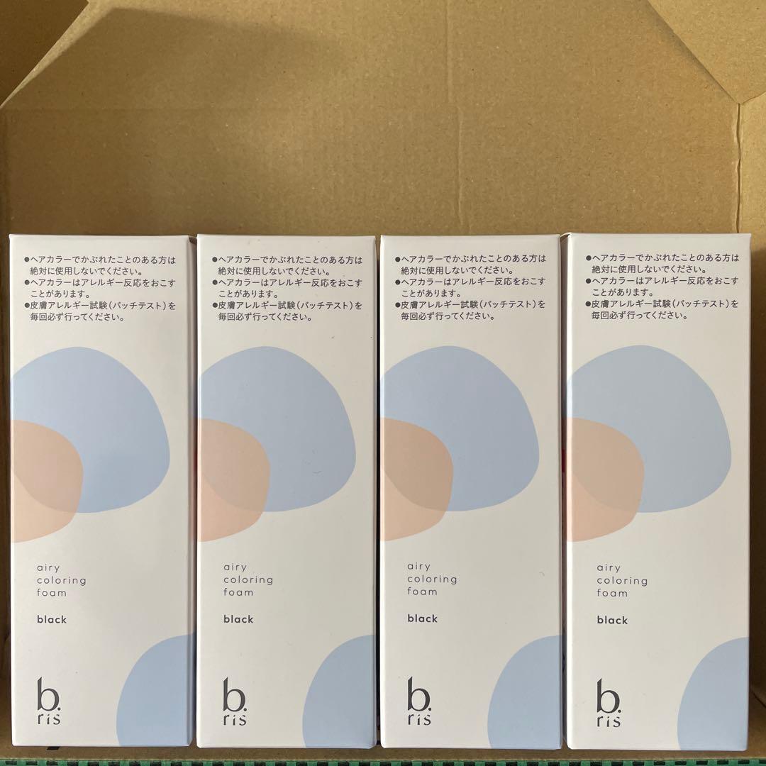 b.ris エアリーカラーリングフォーム ブラック 80g 4個セット