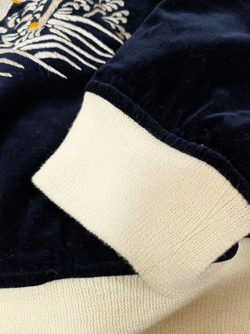 希少WAREHOUSE(ウエアハウス)別珍スカジャン リバーシブル鹿 虎刺繍 M