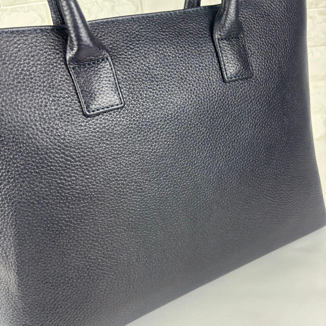 ✨極美品✨ HushTug レザー ビジネストートバッグ ネイビー