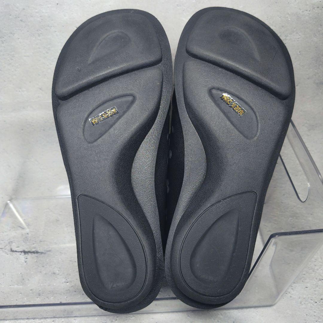 人気デザイン 未使用級 慈雨【23.5】本革 メッシュ バックジップ スニーカー