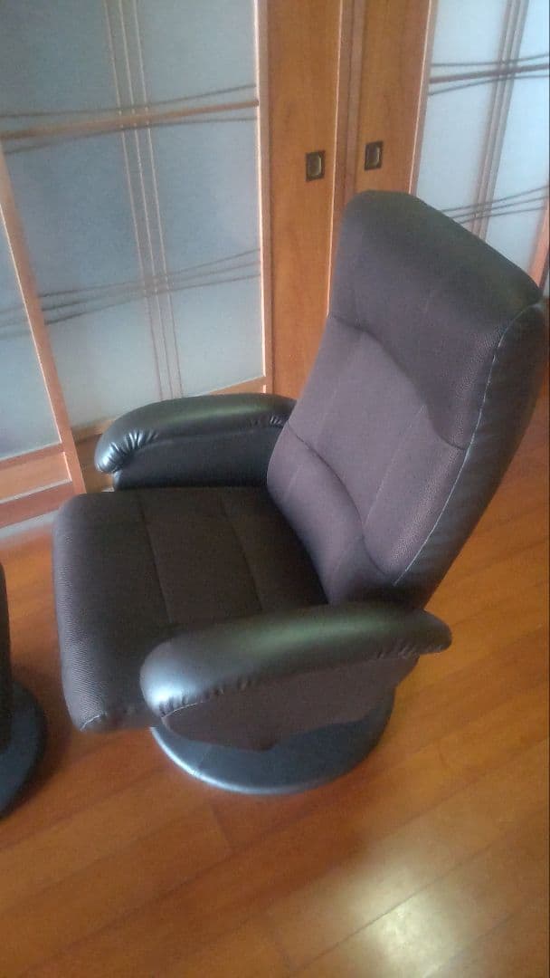 引取限定(一部配達可)　リクライニングチェア オットマンセット　美品
