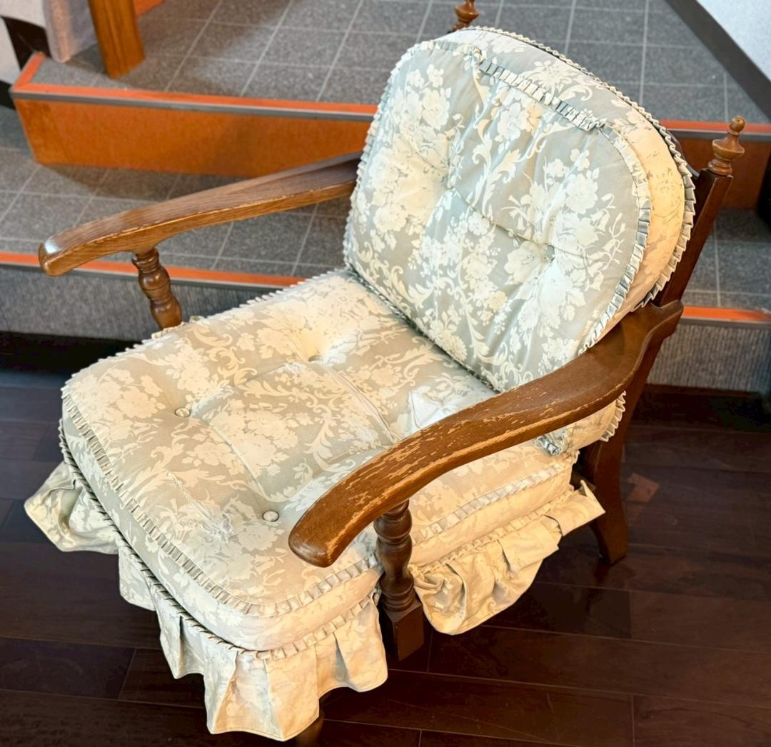 【希少】飛騨産業 HIDA キツツキ 穂高 ソファチェア レトロ 定価約10万~