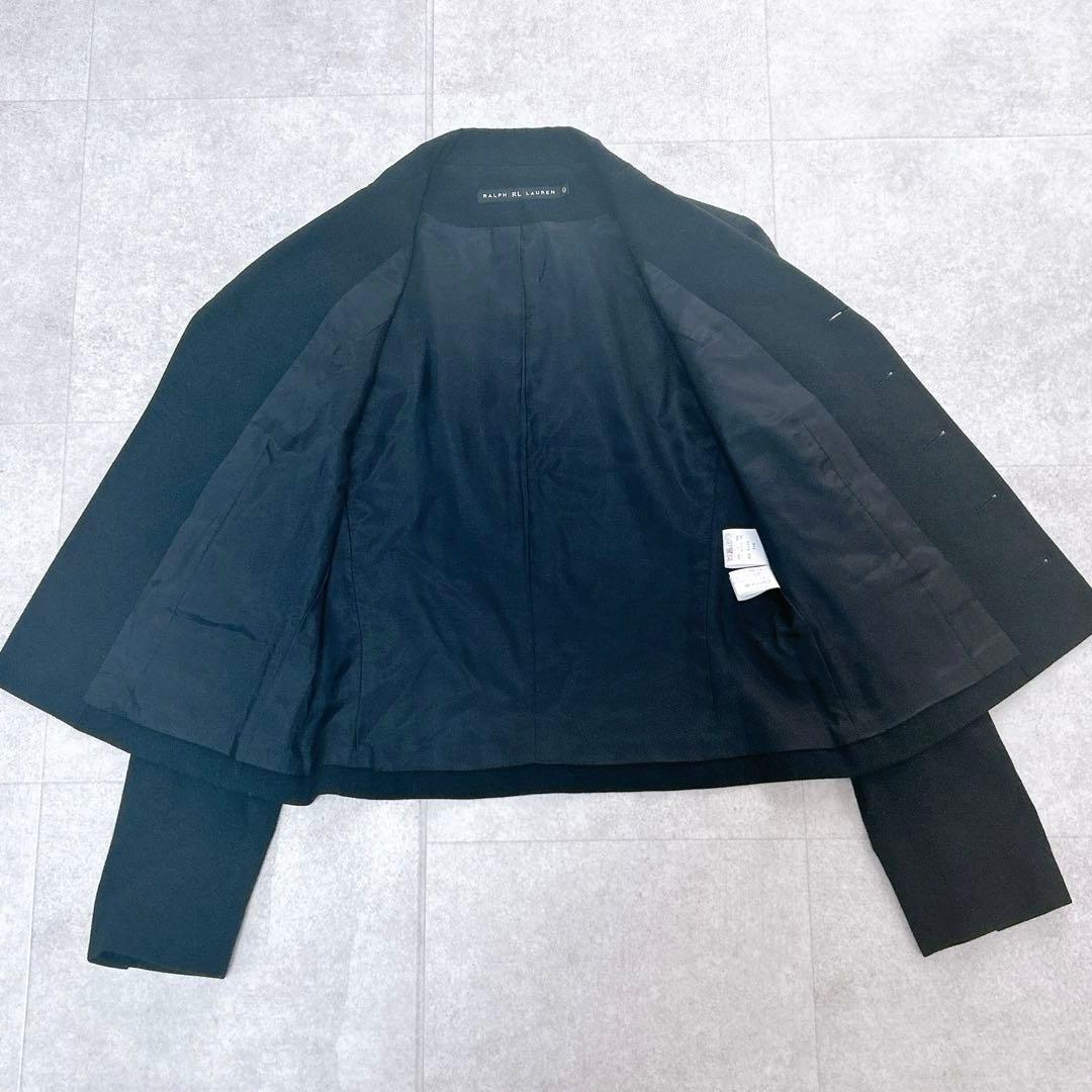 美品✨ ラルフローレン セットアップ　パンツスーツ 5B ワイド ウール 黒