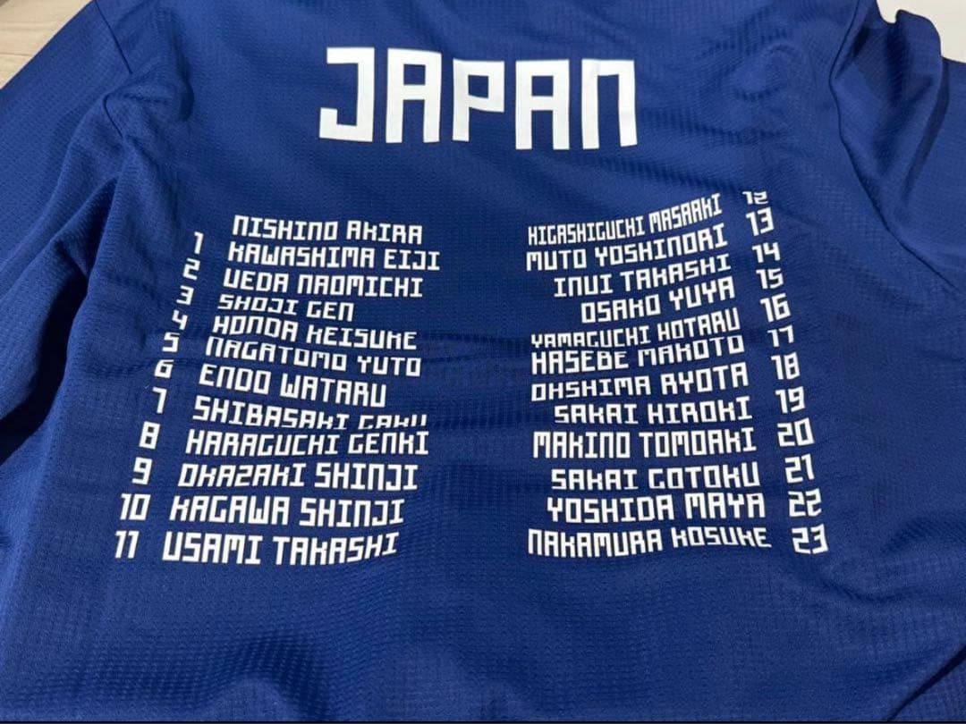 2018ワールドカップロシア大会限定 日本代表メモリアルユニフォーム