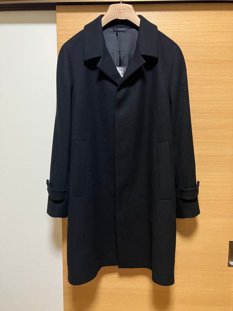 新品 Hevo ステンカラーコート ブラック