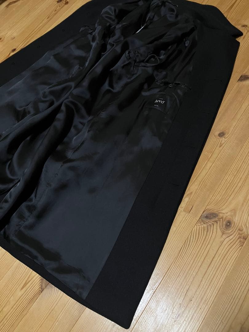 新品 Hevo ステンカラーコート ブラック
