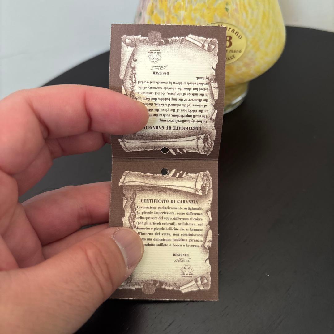 Arte Murano MURANO GLASS ベネチアングラス　ガラス 花瓶