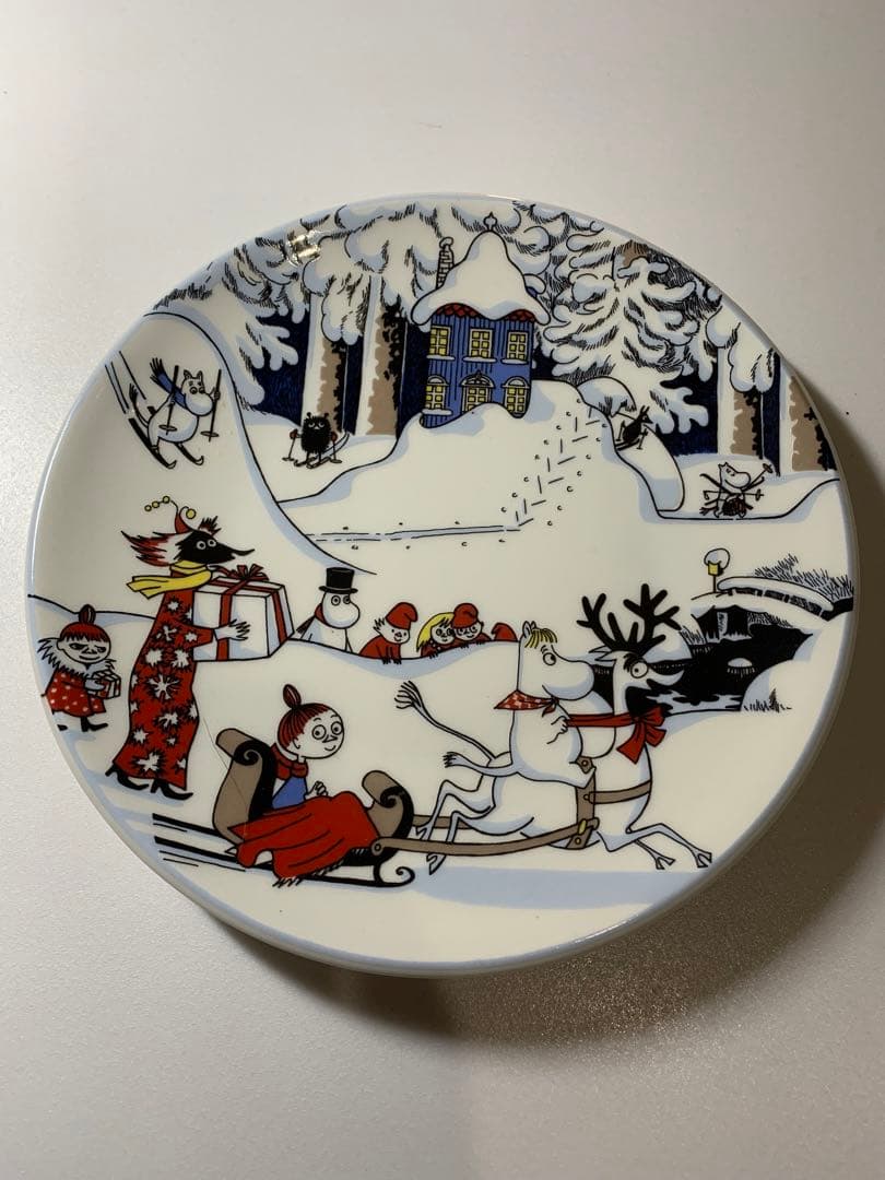 【美品】ARABIA  ムーミン クリスマスウォールプレート