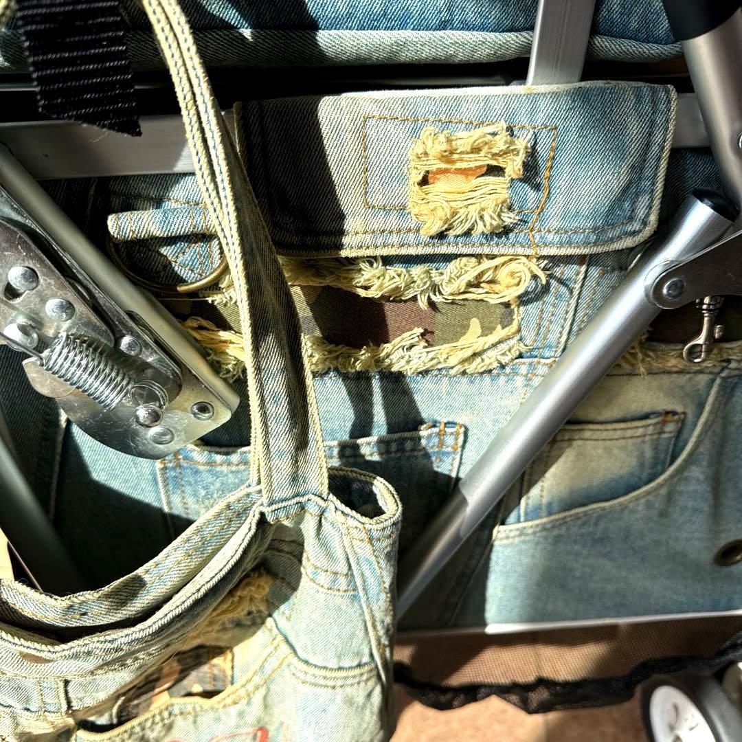 MotherCartマザーカート2段式プレミアムカートダメージデニム