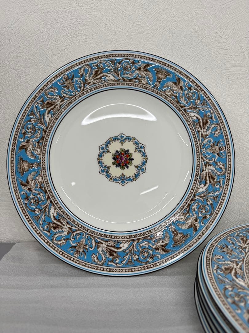 ウェッジウッド フロレンティーン　ターコイズ　27cmディナープレート 6枚