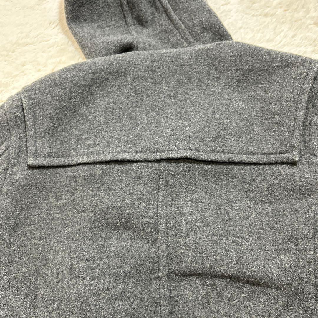【美品】バーバリーブルーレーベル　ダッフルコート　ノバチェック　 グレー