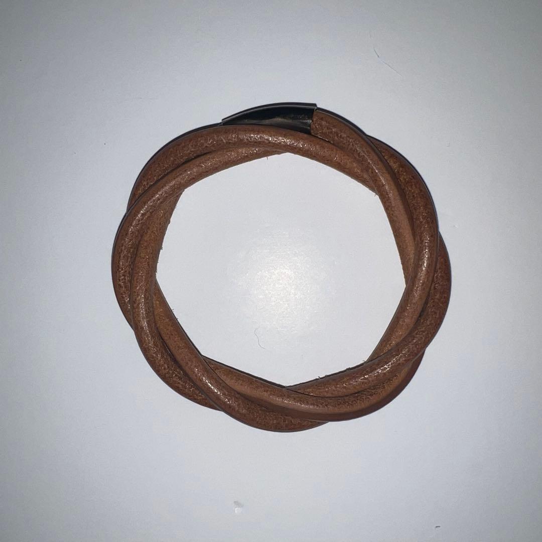 エルメス トルネード バングル ブラウン