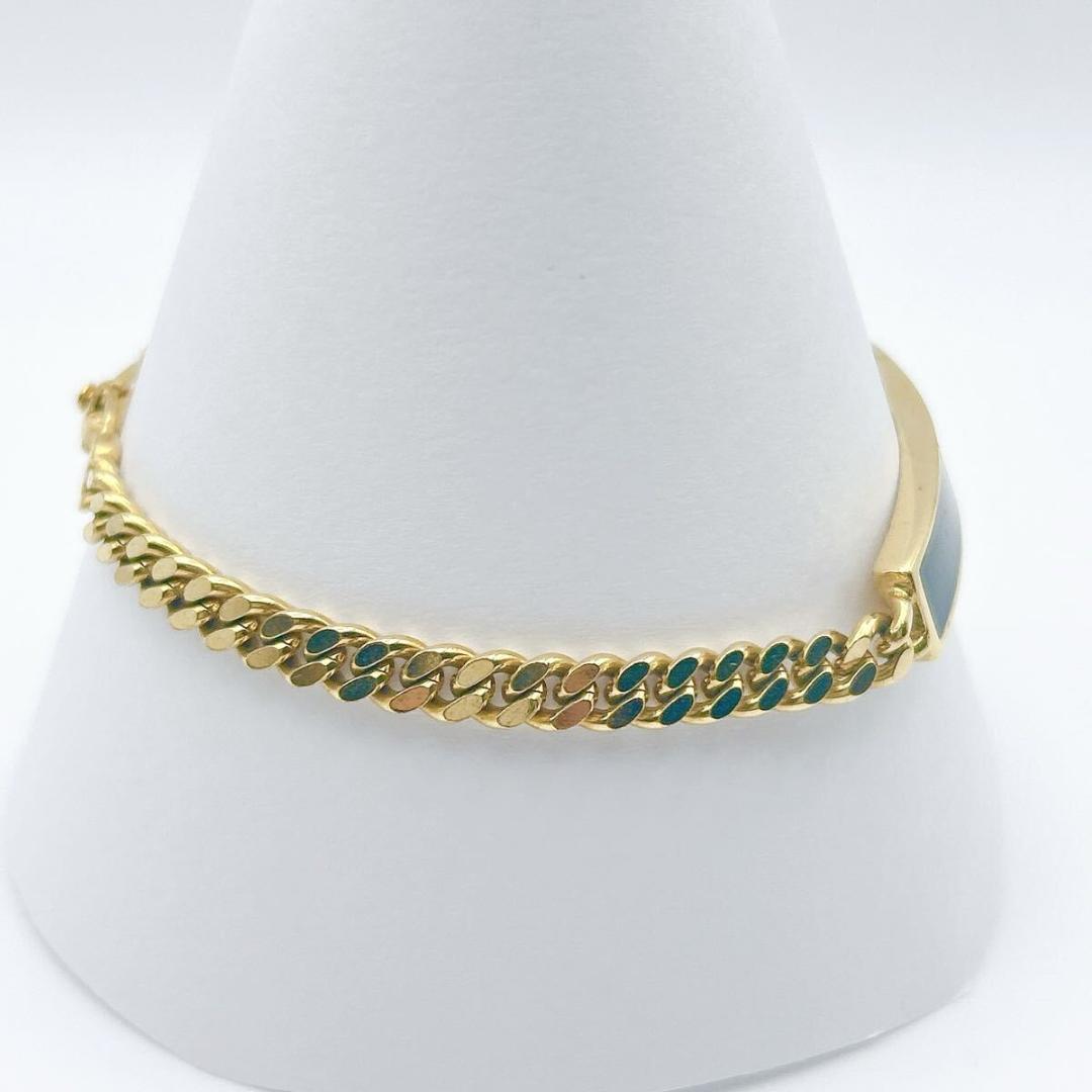 2826　【Germany製】　Dior　ブレスレット　バイカラー　CD　希少